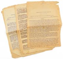 1926 MSZMP 2-5. sz körlevél a kerületi vezetőségek tagjaihoz és a pártfunkcionáriusokhoz. Aktuiális hírek, stb