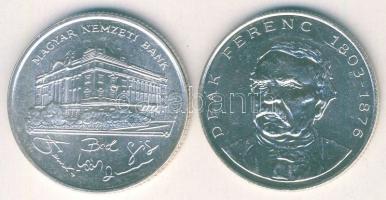 1993-94. 200Ft Ag "MNB" (1x) + "Deák" (1x) T:BU,2