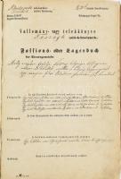 cca 1850 Tószeg község (Szolnok vármegye) telekkönyve. A birtokosok neveivel, részletes adatokkal. K...