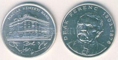 1993-94. 200Ft Ag "MNB" (1x) + "Deák" (1x) T:BU,2