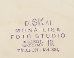 cca 1930 Kosárfonás. Diskay jelzett művészfotó 18x12 cm
