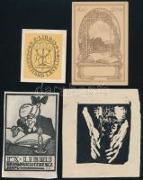 Érdekes régi ex libris és kisgrafika tétel, 7 db: 
Kner, Albert (1899-1976): Ex libris Reichard Lás...