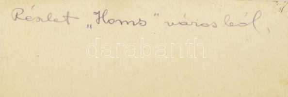 cca 1916 Homsz, Szíria. k.u.k. magyar katonák a városban fotó / K..u.k. soldiers in Homs, Syria. 13x...