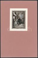 Érdekes régi ex libris tétel, össz. 4 db, közte 3 db szecessziós (Jugendstil): 
Liesen, Eduard (186...