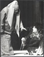 cca 1960-1980 Keleti Éva színházi fotói, össz. 15 db, rajtuk híres színészek és színésznők: Sinkovit...