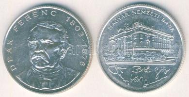 1993-94. 200Ft Ag "MNB" (1x) + "Deák" (1x) T:BU,2