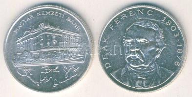 1993-94. 200Ft Ag "MNB" (1x) + "Deák" (1x) T:BU,2