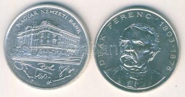 1993-94. 200Ft Ag "MNB" (1x) + "Deák" (1x) T:BU,2