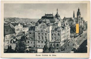 1940 Kassa, Kosice; Színház és dóm. leporellólap 10 képpel / theatre and cathedral. leporellocard with 10 pictures (EM)