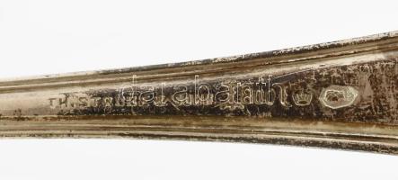 Ezüst (Ag) Strübe & Sohn antik merőkanál, 2 db, monogrammal gravírozott, jelzett, korának megfel...