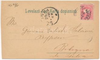 1898 (Vorläufer) Újgradiska, Novagradiska, Nova Gradiska; Grad Cernik, Trg Franje Josipa / castle, s...