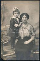 1915 temesvári fotólap, katonai ellenőrző bizottság cenzúra bélyegzőjével