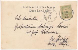 1903 Goszpics, Gospic; Glavna ulica / main street, shop of Kolacevic (EK)