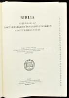 Biblia. Bp., 1978, Református Zsinati Iroda. Kiadói kemény-kötés.; + Újszövetség. Bp., 1977, Bp., 1978, Református Zsinati Iroda. Kiadói egészvászon-kötés.