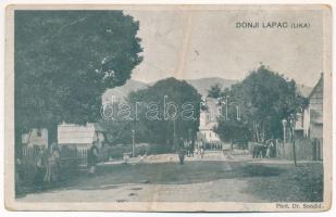 1917 Donji Lapac (Lika), utca / street. Phot. Dr. Sondic (r)