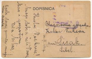 1917 Donji Lapac (Lika), utca / street. Phot. Dr. Sondic (r)