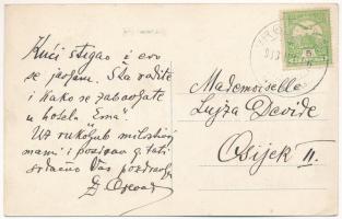 1913 Vrginmost, Gvozd; Kolodvor, Obcinksi ured / vasútállomás, községháza / railway station, town ha...