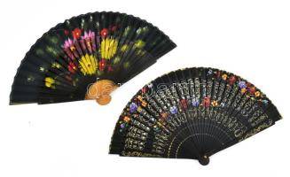 2 darab festett fa legyező