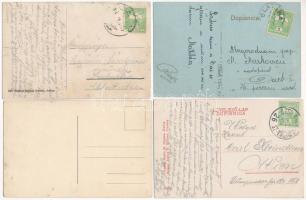 Szalatnok, Szlatina, Slatine; - 4 db RÉGI város képeslap / 4 pre-1945 town-view postcards