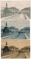 Goszpics, Gospic; - 3 db RÉGI város képeslap / 3 pre-1945 town-view postcards