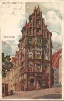 Nürnberg Toplerhaus litho s: K. Mutter (EB)