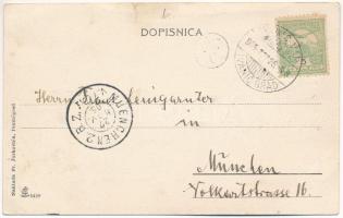 1905 Ivanic-Grad, Ivanicgrad; Gradska viecnica, Trg sv. Jurja, Savska ulica, Ulaz grada Ivanica / to...