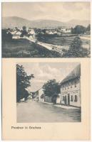 Gracac, látkép, utca üzlettel / general view, street view with shop