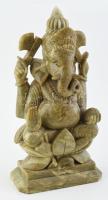Nagy méretű jáde Ganésa szobor. Faragott 34 cm