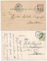 Pakrác, Pakratz, Pakrac; - 2 db RÉGI város képeslap / 2 pre-1945 town-view postcards