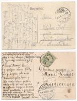 Daruvár, Daruvar; - 5 db RÉGI város képeslap / 5 pre-1945 town-view postcards