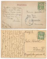 Belovár, Bjelovar; - 2 db RÉGI város képeslap / 2 pre-1945 town-view postcards