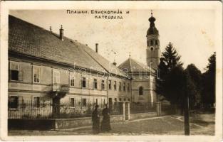 1937 Plaski (Lika), Episkopatski dvor i Catedrala / bishop&#039;s palace, cathedral. photo (fl)