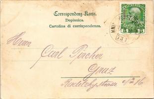 1910 Knin, Narodna nosnja / Costumi nazionali / Horvát népviselet, folklór / Croatian folklore, trad...