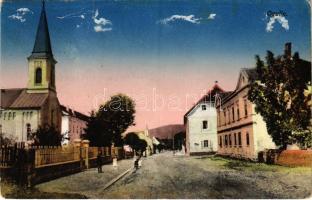 1914 Ogulin, utca, templom / street view, church (r)