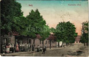 1912 Dálya, Dalja, Dalj; Planinska ulica / utca, Jos. Krausz üzlete és saját kiadása / street view, publisher&#039;s shop (r)