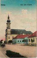 1915 Hódság, Odzaci; Római katolikus templom. Pfiszter József kiadása / Catholic church