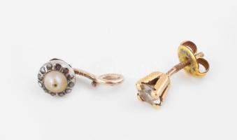 2 db arany fülbevaló. Csak fél párok! br 1,74 g