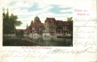 Nürnberg with synagogue