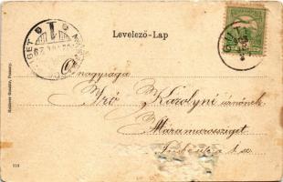 1902 Pozsony, Pressburg, Bratislava; Fő tér, Városháza. Holderer Gusztáv kiadása / Hauptplatz mit de...