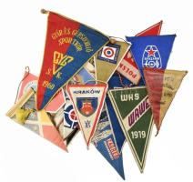 Kb 20 db sportzászló magyar és külföldi cca 1960-1980