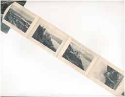 1913 Visegrád, Dunaparti részlet, evezős csónak. leporellólap 10 képpel (fa)