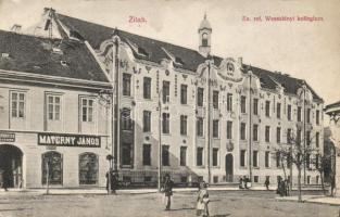 Zilah with János Materny´s shop (Ek)