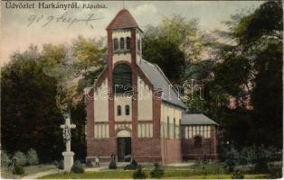 1909 Harkány, kápolna. Sonnenfeld Bernát kiadása (EK)