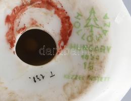 Hollóházi matyó népviseletes fiú. Kézzel festett, jelzett, minimális kopással 12 cm