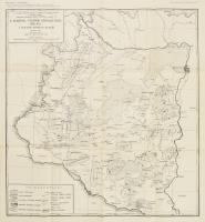 1941 A Dunántúl földtani szerkezetének vázlata térkép 60x55 cm