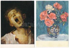 38 db MODERN postatiszta művész képeslap