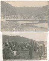 1931 Resica, Resita; Berzava folyó feletti híd avatási ünnepsége, Stavila és Muncitoresc városok köz...