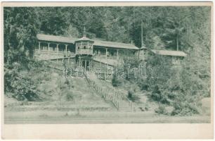 Ezredparancsnokság székhelye a Tölgyesi szorosban 1917. III-VIII. Kiadja a m. kir. 14. honvéd gyalogezred, Ujjady Béla százados felvétele / WWI Hungarian military regimental headquarters in Transylvania (EK)