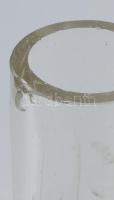 Csiszolt üveg búra. Alján kis lepattanással. 23 cm