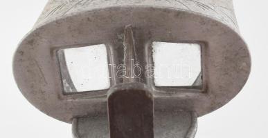 Perfecscope sztereoszkóp, sztereókép nézőke (kis hiánnyal) 48 színes és 54 fekete-fehér képpel